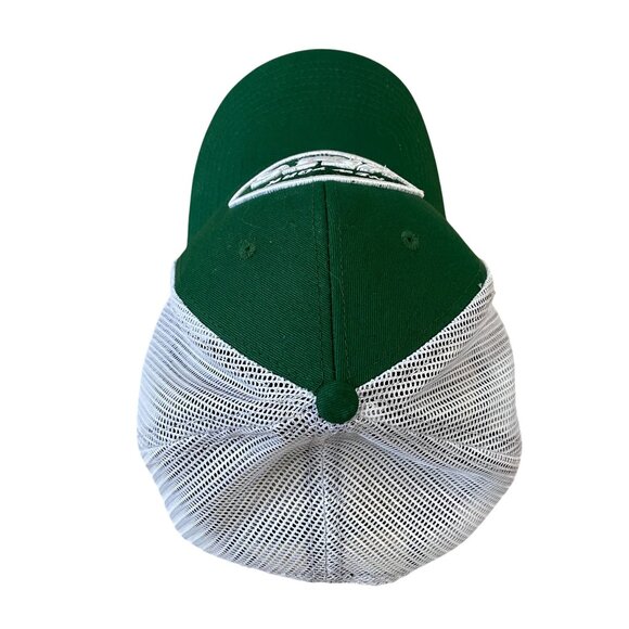 New York Jets Snapback Trucker Hat NFL Team Apparel Green & White One Size - Picture 2 of 6
